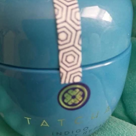 Tatcha Vibrant Blue Jar with Patterned Accent - Picture 1 of 1